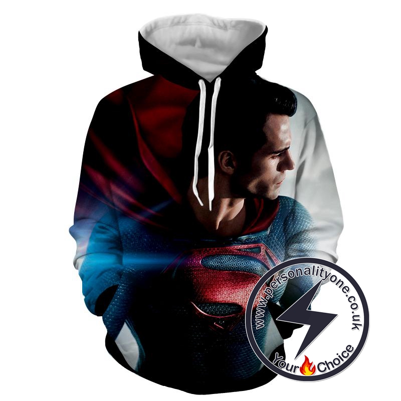 Starring Man Of Steel - Superman Sweat Shirt - Superman Hoodies